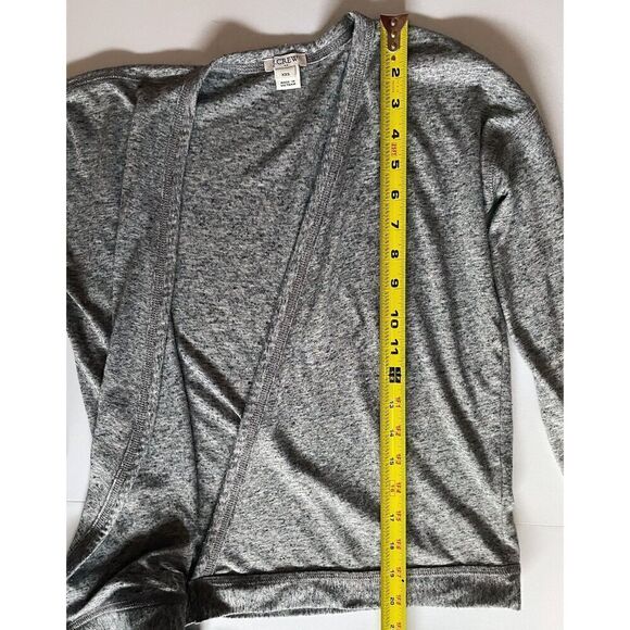 J.Crew  Gray 3/4 Sleeve Surplice Wrap Sweater Top Size XXS - Picture 5 of 6